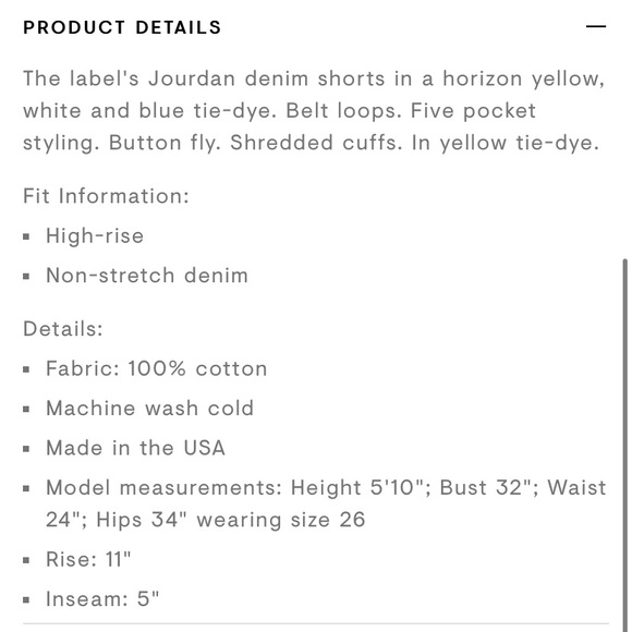 GRLFRND Jourdan Ombre denim shorts - Picture 10 of 14